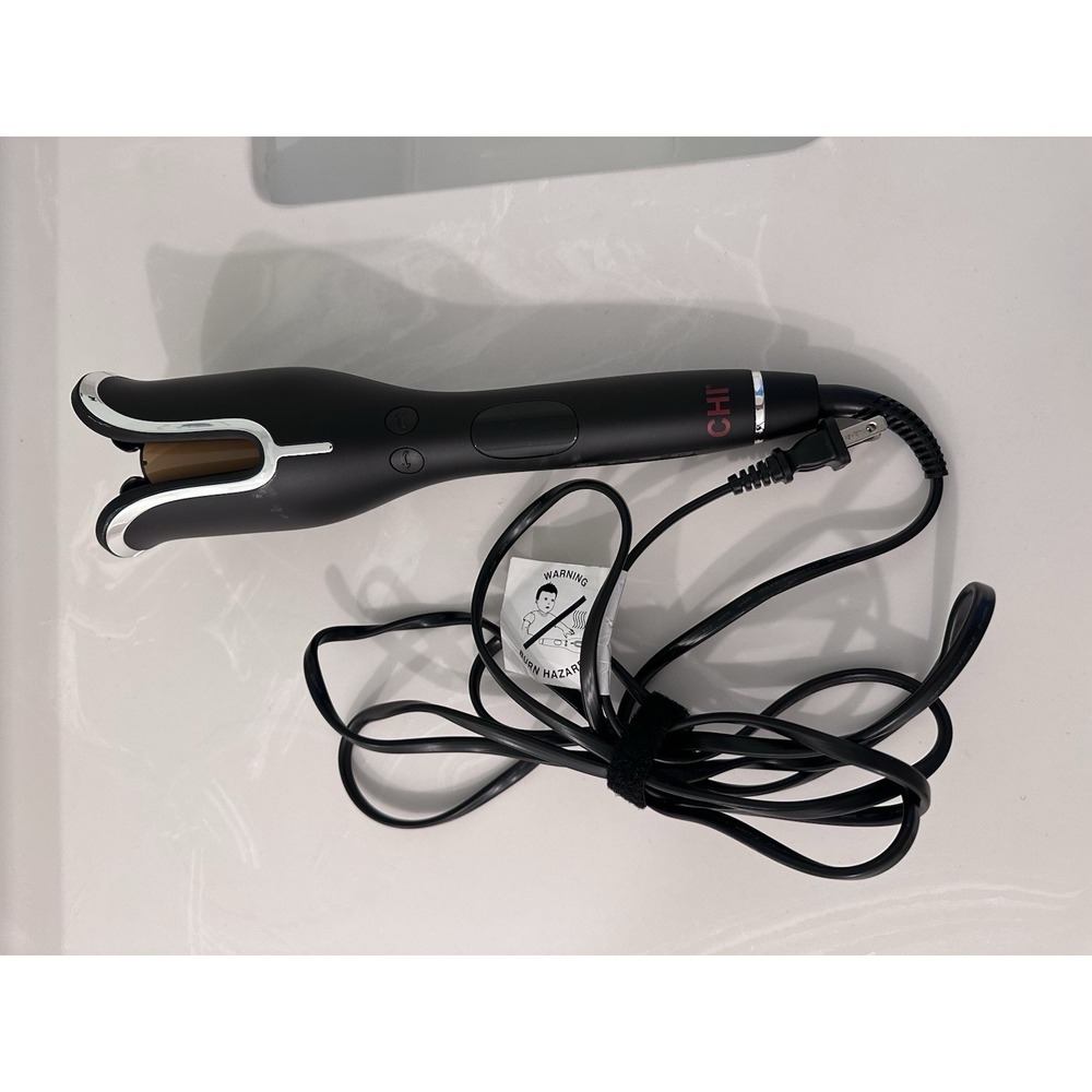 Chi Spin N Curl Ceramic Rotating Curler 1-inch Matte Black